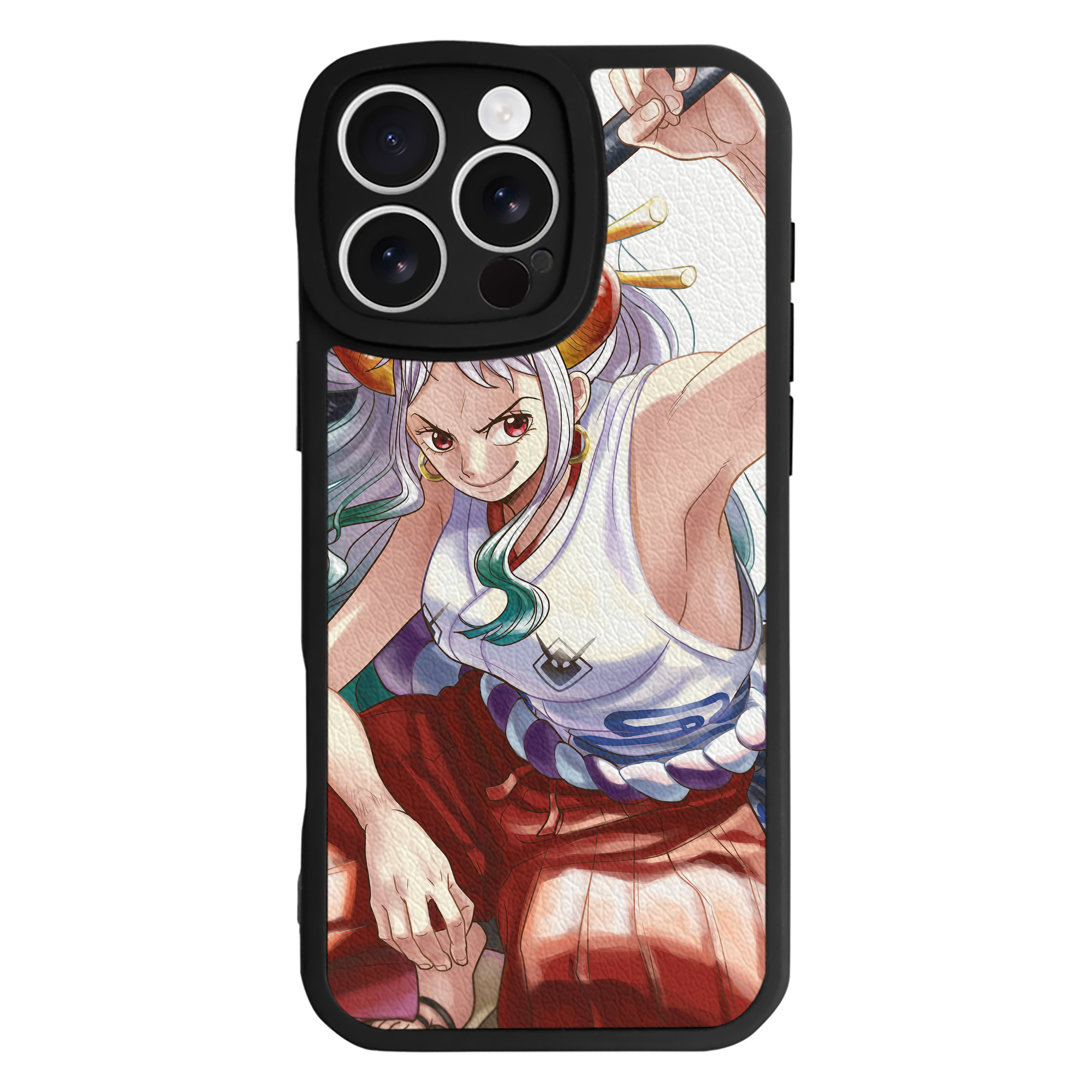 （画像用） ワンピース ONE PIECE 【iPhone 16シリーズ対応】シリコンスマホケース（レザー調） 材質：シリコン